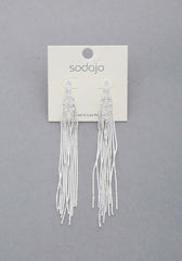 Sodajo Crystal Metal Chain Dangle Earring | Mixtshop LLC