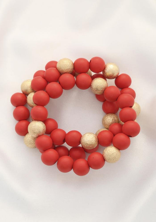 Metal Wood Bead Bracelet | Mixtshop LLC