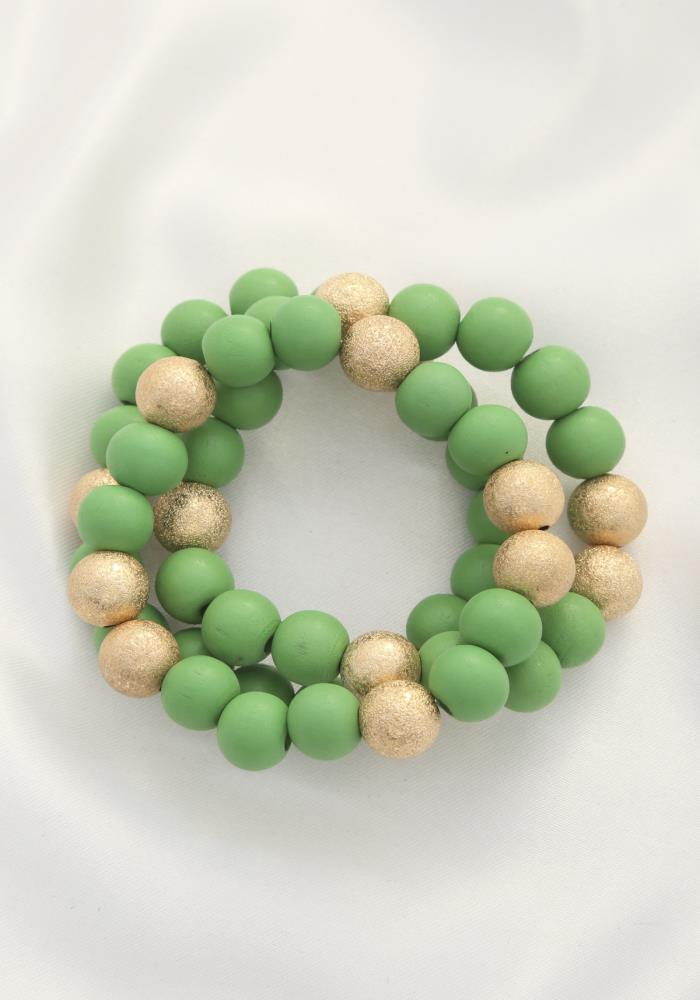 Metal Wood Bead Bracelet | Mixtshop LLC