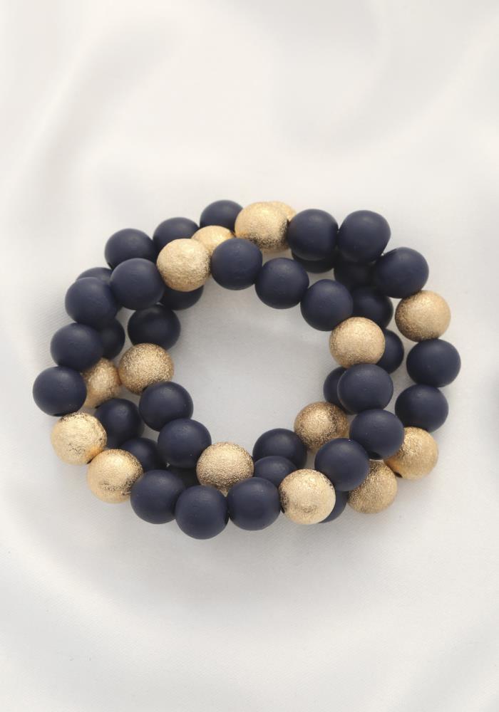 Metal Wood Bead Bracelet | Mixtshop LLC