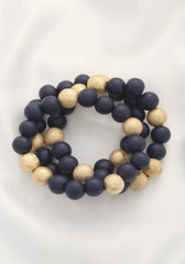 Metal Wood Bead Bracelet | Mixtshop LLC