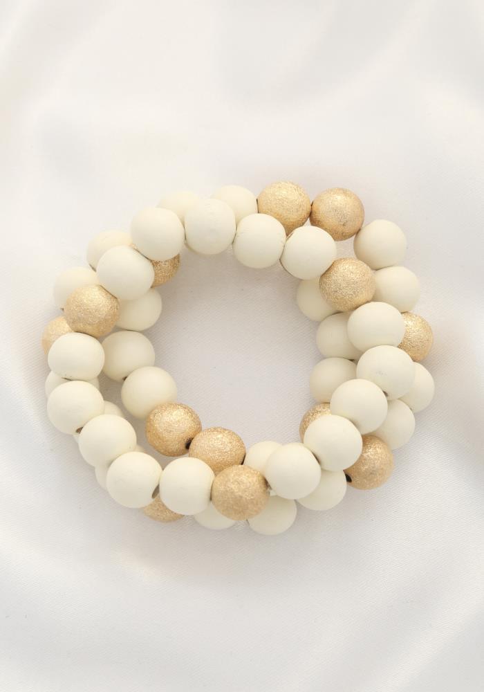 Metal Wood Bead Bracelet | Mixtshop LLC