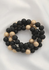 Metal Wood Bead Bracelet | Mixtshop LLC