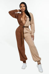 Long Sleeve Oversized Cozy Shirt Jumpsuit | Mixtshop LLC