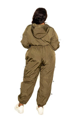 Active Zip Up Set With Cord Lock Detail | Mixtshop LLC