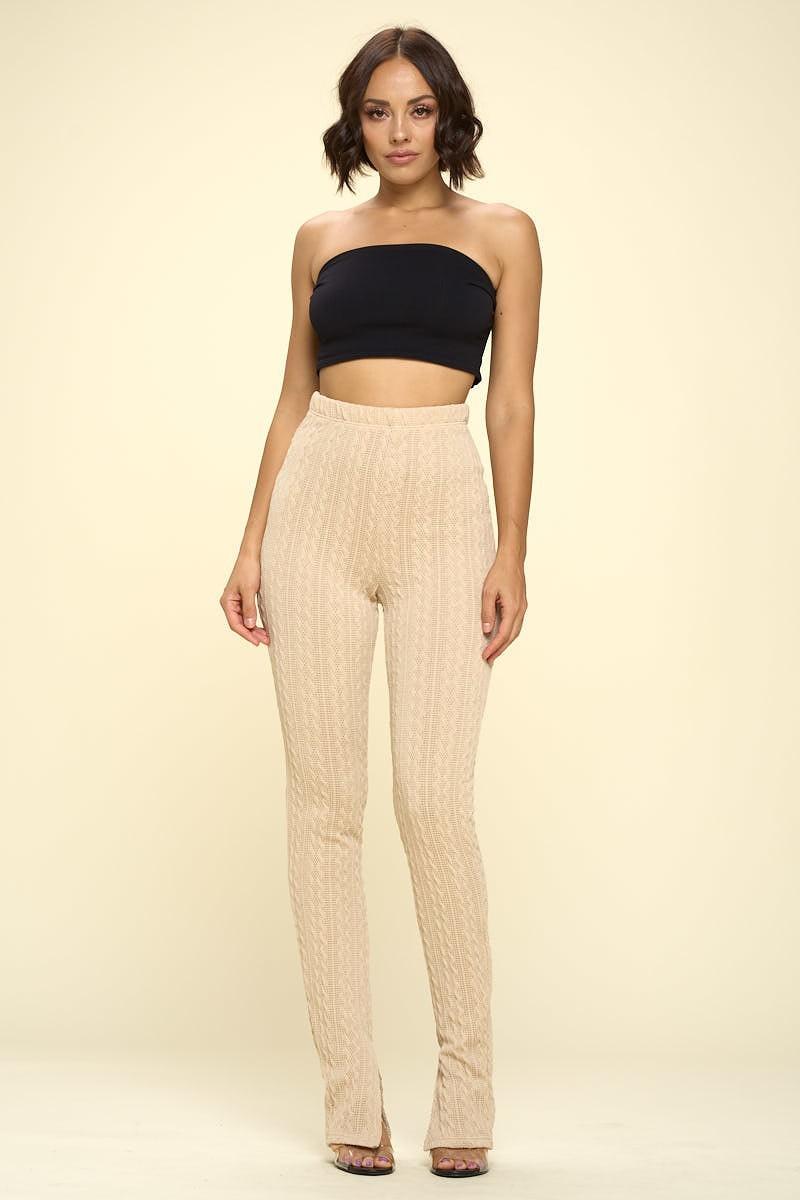 Knit High Rise Leggings | Mixtshop LLC