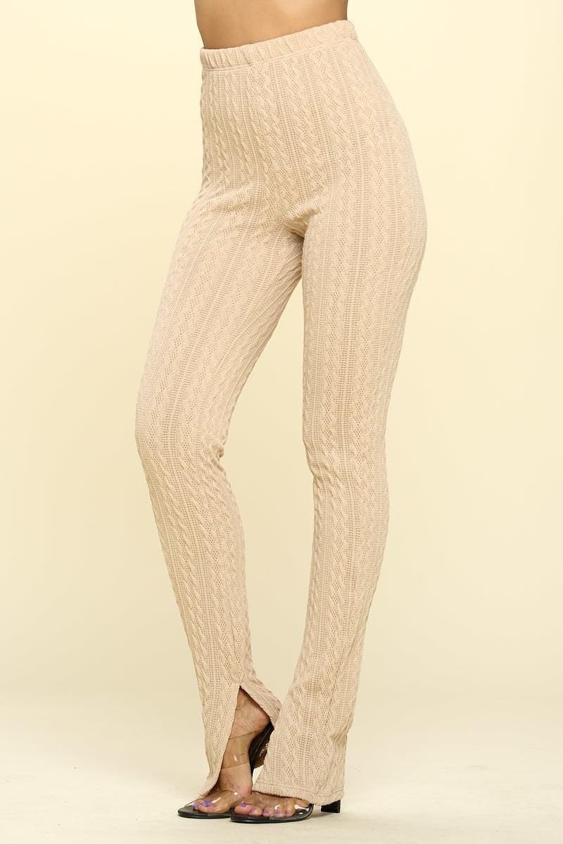 Knit High Rise Leggings | Mixtshop LLC