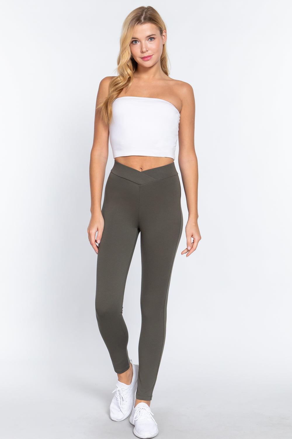 Mid-rise Ponte Pants | Mixtshop LLC