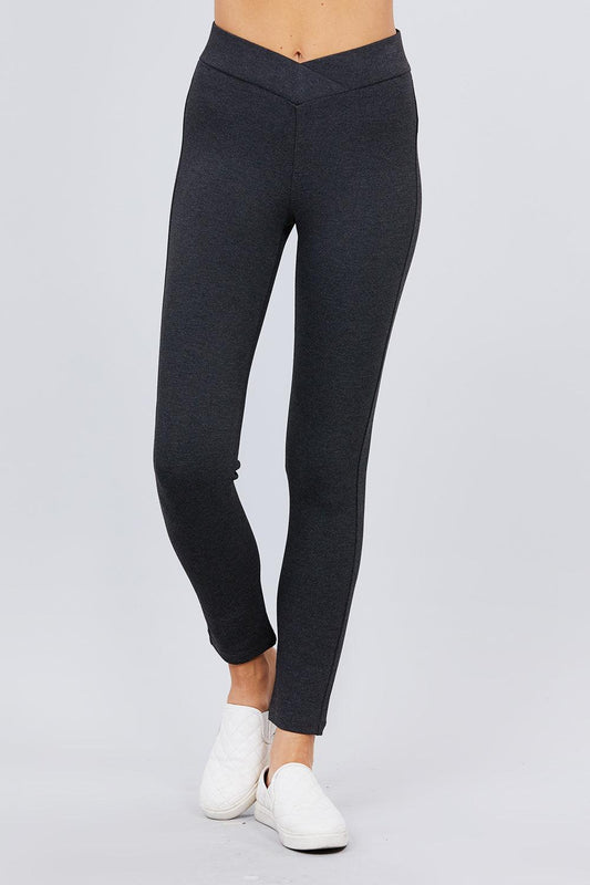 Mid-rise Ponte Pants | Mixtshop LLC