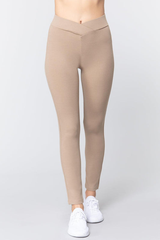 Mid-rise Ponte Pants | Mixtshop LLC