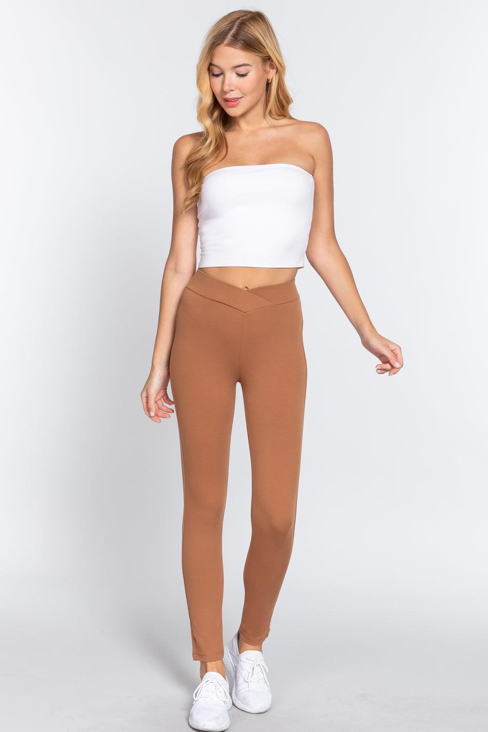 Mid-rise Ponte Pants | Mixtshop LLC