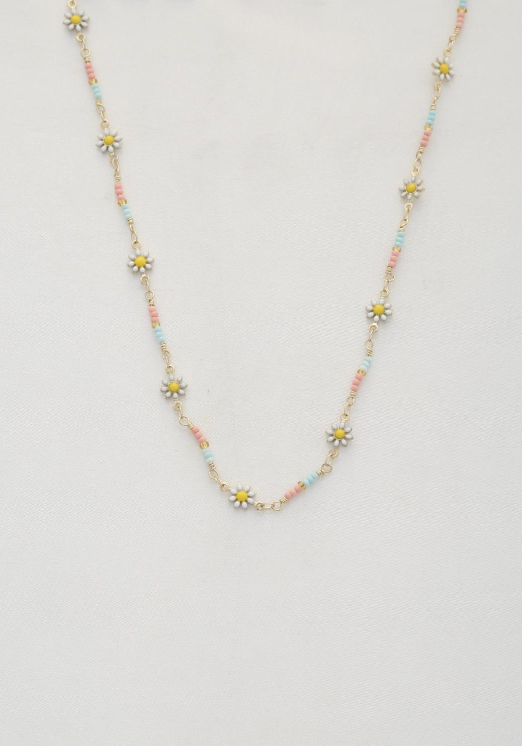 Flower Beaded Necklace | Mixtshop LLC