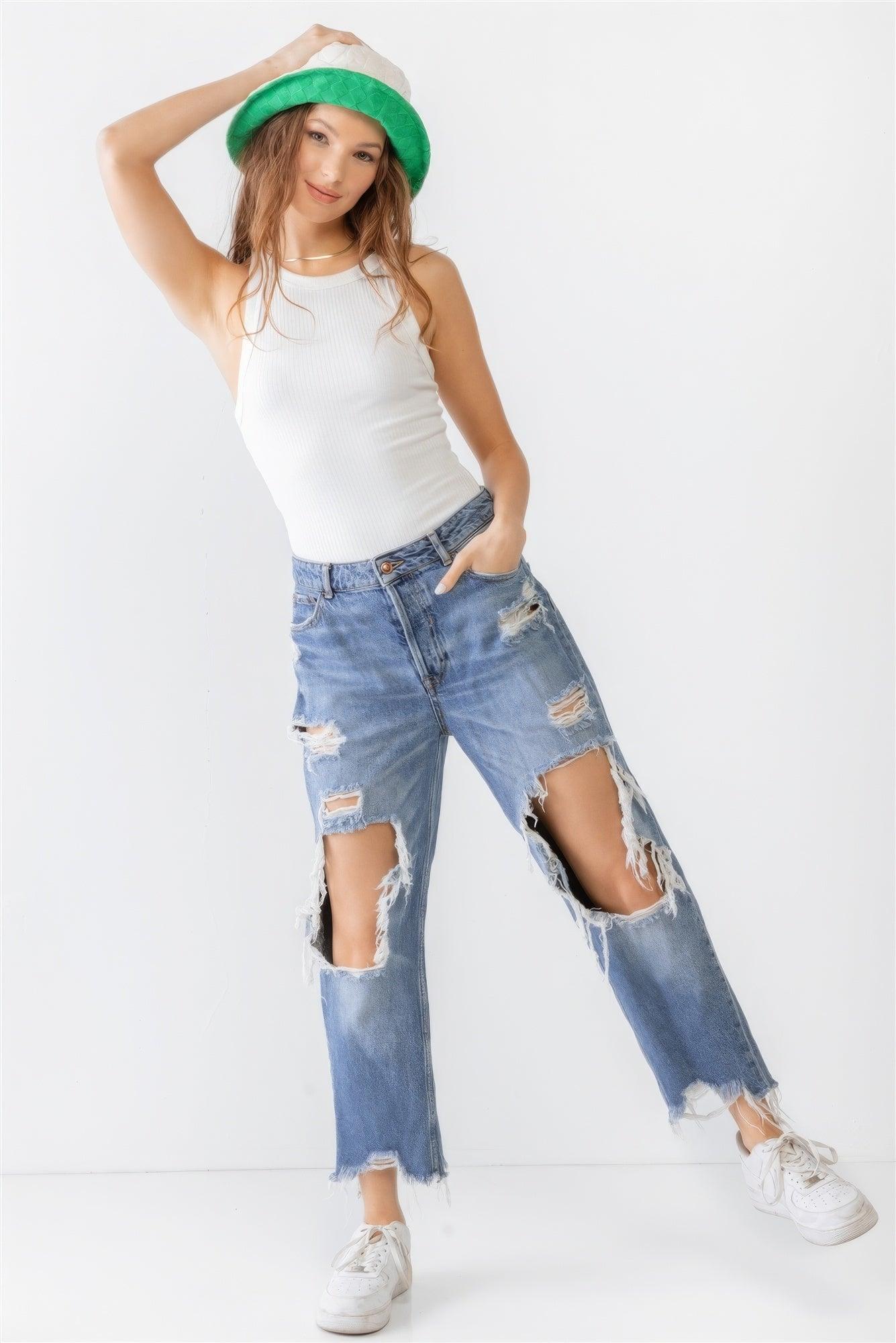 Ribbed V Strap Back Bodysuit | Mixtshop LLC