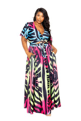 Ombre Animal Maxi Skirt & Top Set | Mixtshop LLC