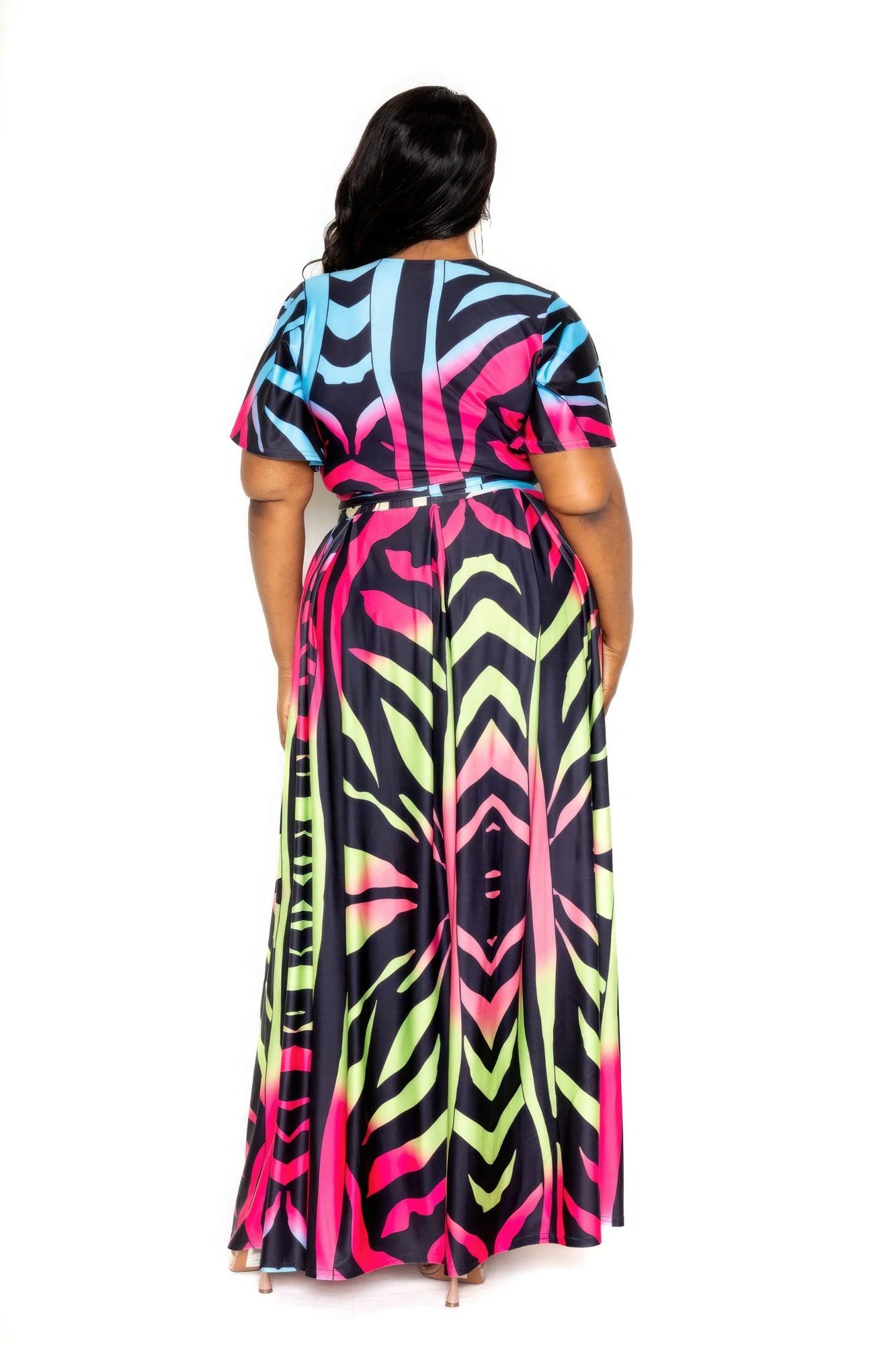Ombre Animal Maxi Skirt & Top Set | Mixtshop LLC