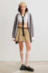 Knit Two Pocket Long Sleeve Open Front Cardigan | Mixtshop LLC