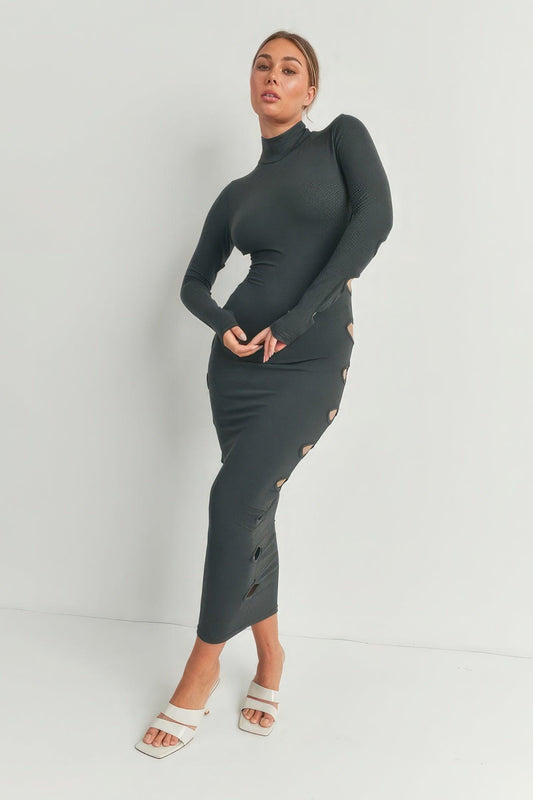 Cutout Detail Maxi Dress | Mixtshop LLC