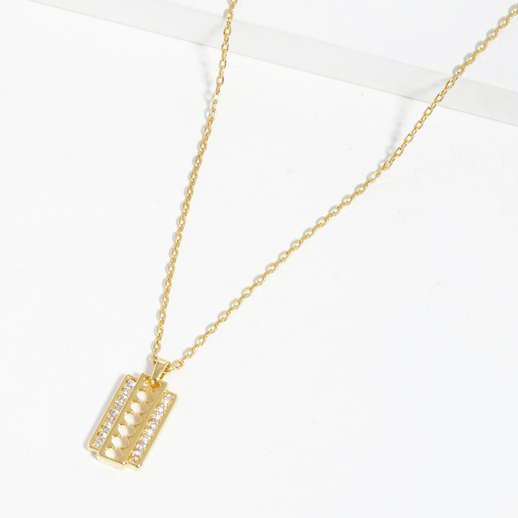 Gold Dipped Pendant Necklace | Mixtshop LLC