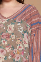 Floral Printed Knit Top | Mixtshop LLC