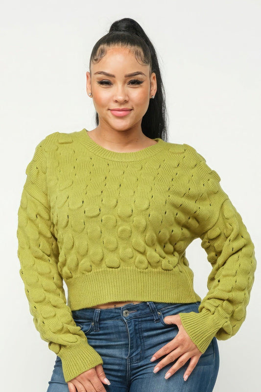 Checker Sweater Top | Mixtshop LLC