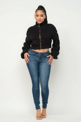 Michelin Sweater Top W/ Front Zipper | Mixtshop LLC