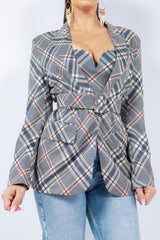 Oversized Blazer With Belt | Mixtshop LLC