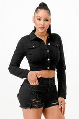 Super Stretchy Cropped Jacket | Mixtshop LLC