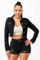 Super Stretchy Cropped Jacket | Mixtshop LLC