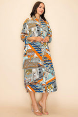 Printed Shirt Dress | Mixtshop LLC