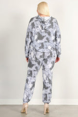 Tie Dye Print Pullover Hoodie And Sweatpants | Mixtshop LLC