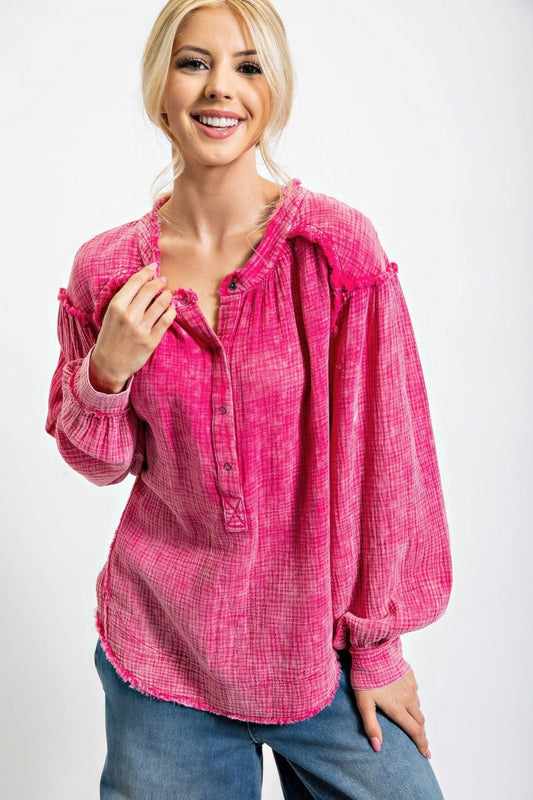 Washed Cotton Gauze Tunic | Mixtshop LLC
