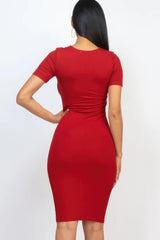 Ribbed Bodycon Midi Dress | Mixtshop LLC