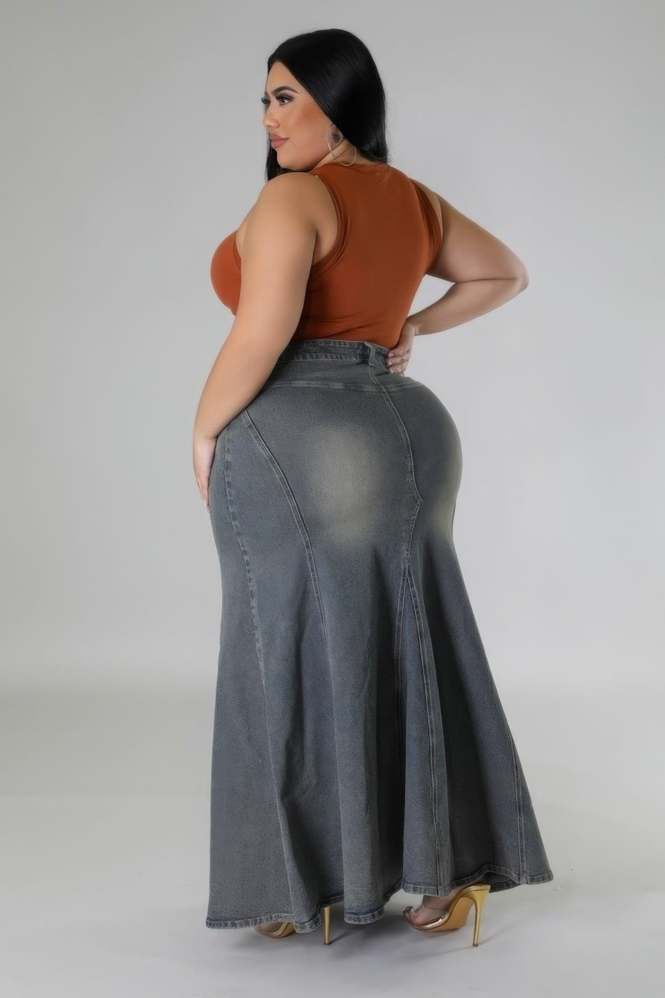 High-waisted Stretch Skirt | Mixtshop LLC
