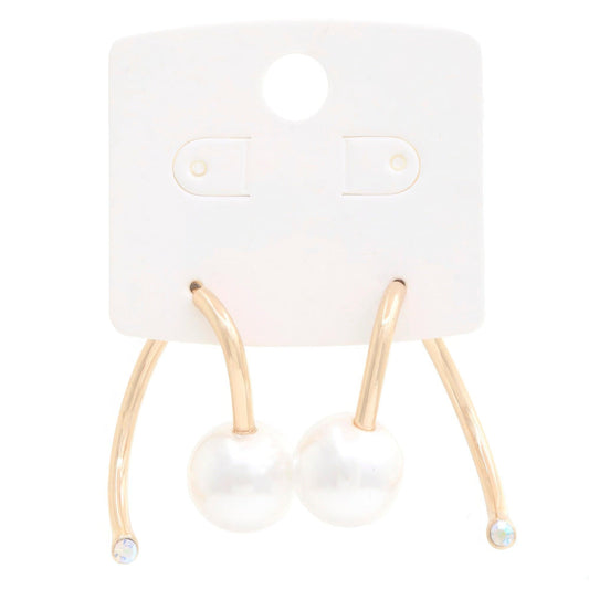 Pearl Bead Metal Earring | Mixtshop LLC