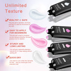 6 PCS Poly Gel Nail Kit With UV Lamp, Top Base Coat Builder Nails Art Tools