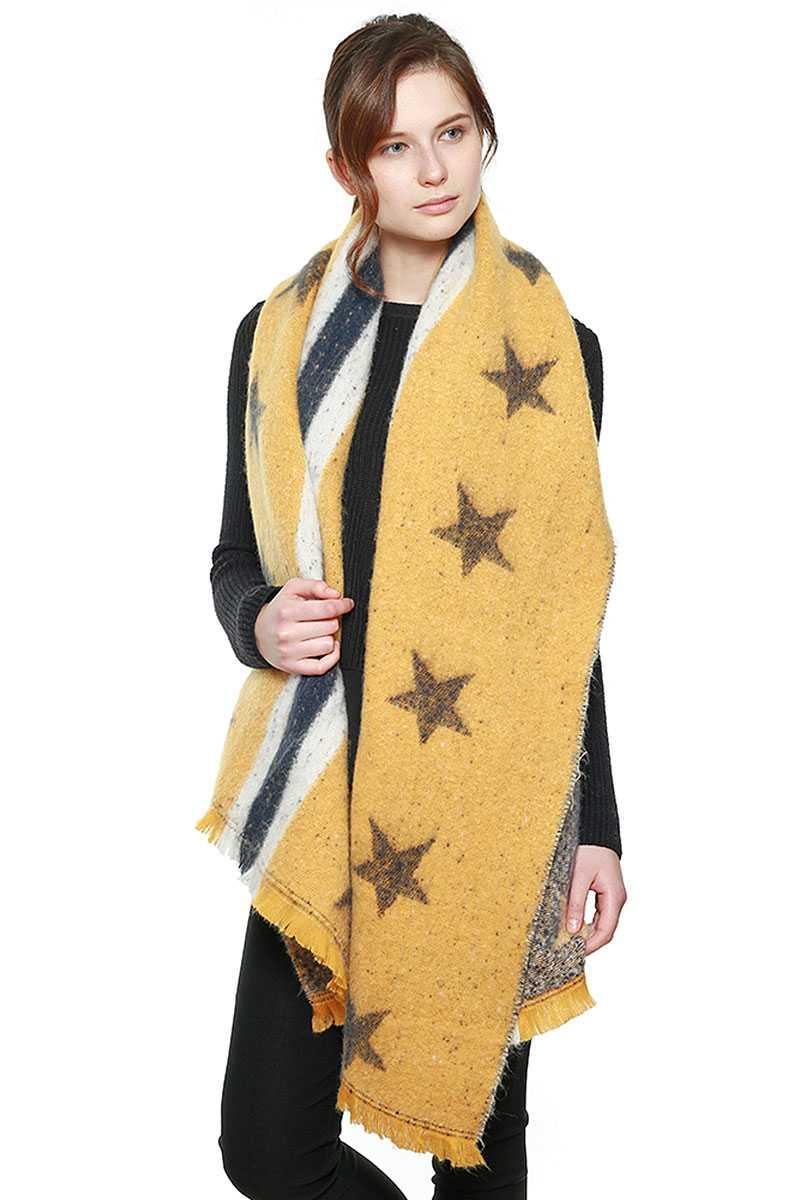 Stars & Stripe Oversized Scarf | Mixtshop LLC Main image