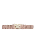 Rhinestone Pave Butterfly Ruched Elastic Back Belt | Mixtshop LLC