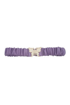 Rhinestone Pave Butterfly Ruched Elastic Back Belt | Mixtshop LLC
