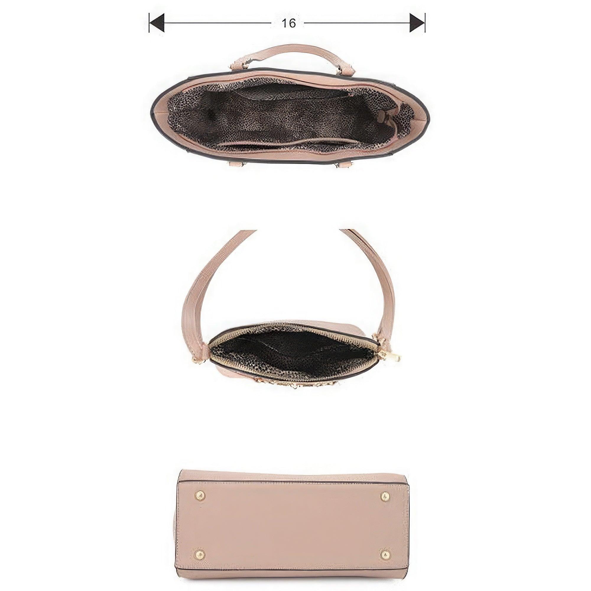 2in1 Smooth Matching Shoulder Tote Bag With Crossbody Set | Mixtshop LLC