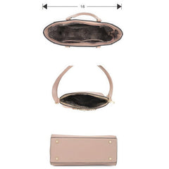 2in1 Smooth Matching Shoulder Tote Bag With Crossbody Set | Mixtshop LLC