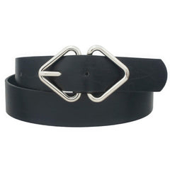 Mirrored Triangle Cracked Pu Buckle Belt | Mixtshop LLC
