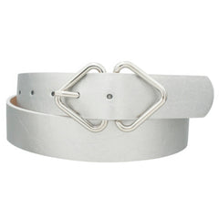 Mirrored Triangle Cracked Pu Buckle Belt | Mixtshop LLC