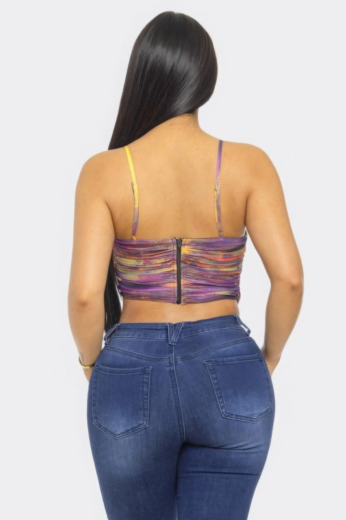Mesh Print Top | Mixtshop LLC