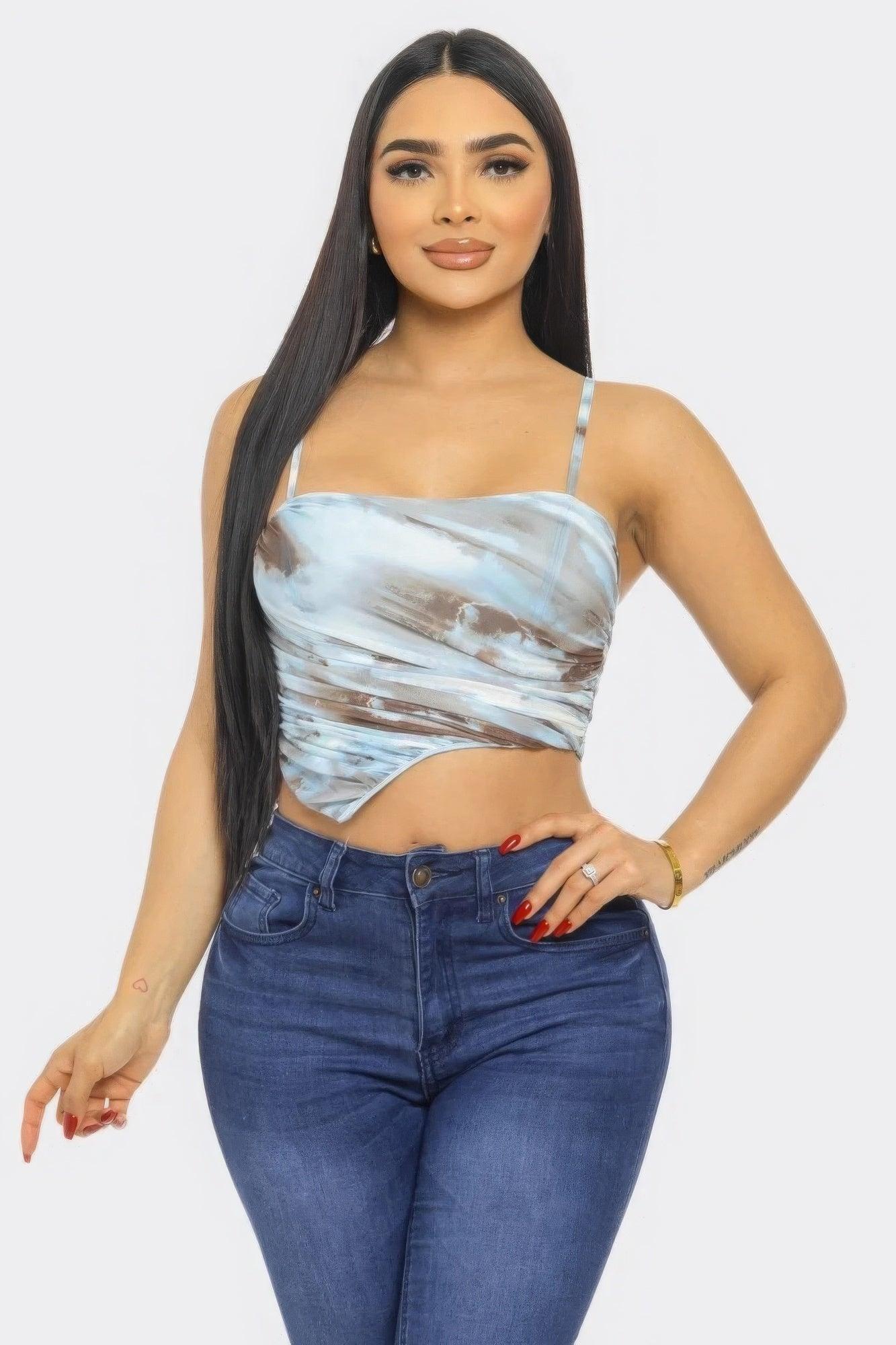 Mesh Print Top | Mixtshop LLC Main image