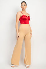 Rhinestone Strap Sweetheart Bodysuit | Mixtshop LLC