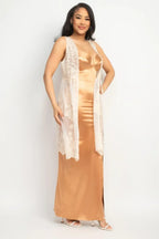 Sheer Embroidered Lace Vest | Mixtshop LLC