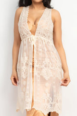 Sheer Embroidered Lace Vest | Mixtshop LLC