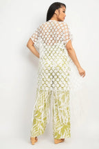 Crocheted Open-front Fringe Kimono | Mixtshop LLC