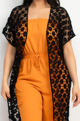 Crocheted Open-front Fringe Kimono | Mixtshop LLC