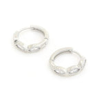 Marquise Cz 14k Gold Dipped Huggie Earring | Mixtshop LLC